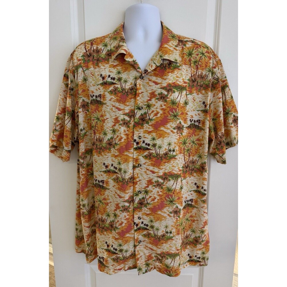 Paul Fredrick Men’s Hawaiian Shirts, Lot Of 2, XXLT, Great Condition